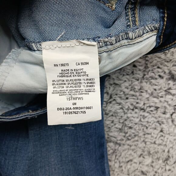 Lee Riders Mid Rise Straight Leg Jeans Women's size 8. Blue. - Picture 4 of 8